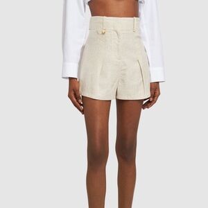 NWT Jacquemus Le Short Bari linen blend shorts